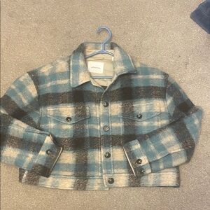 Aritzia Wilfred Plaid Ganna Jacket Size L